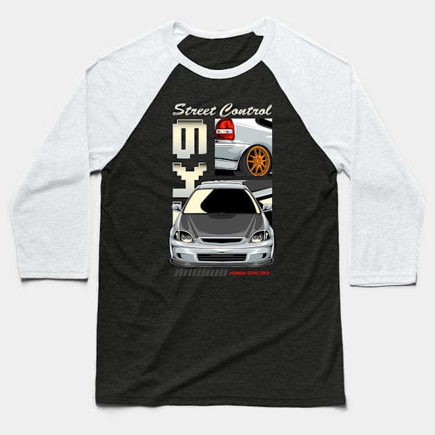 Honda EK9 Baseball T-Shirt by Harrisaputra